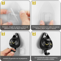 colgador de gato para llaves,bolsas,abrigos
